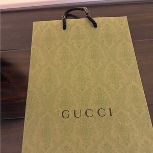 Gucci Olive Green Patterned Tote